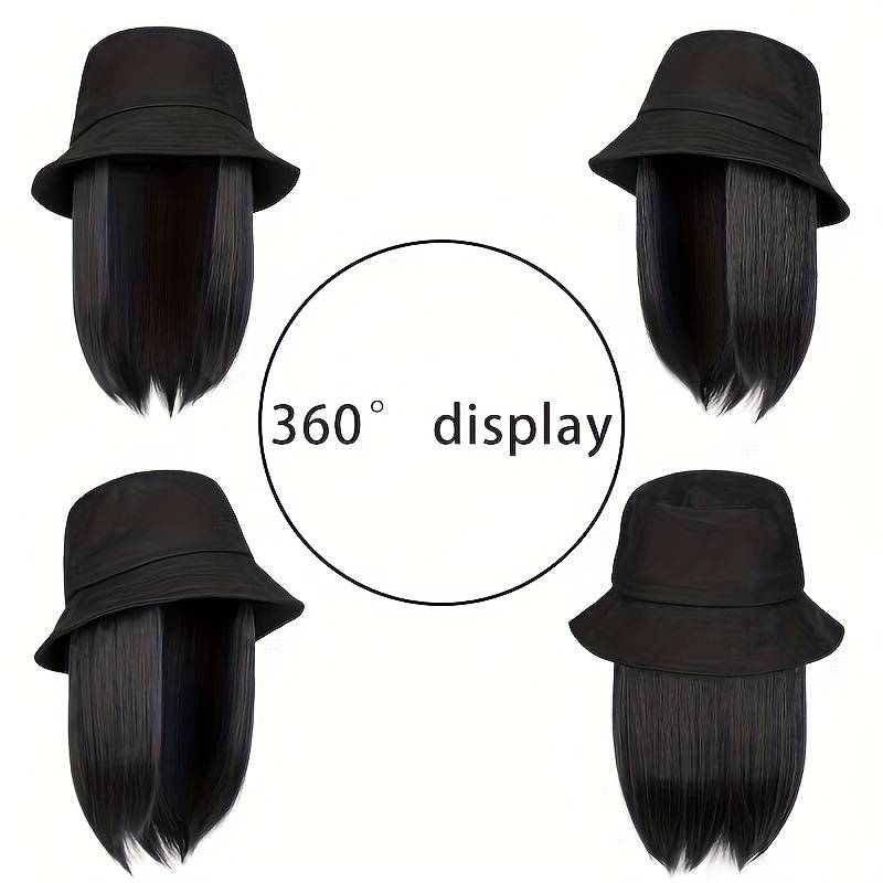1Pc Dark Brown 30.48cm Fashion Design Wig