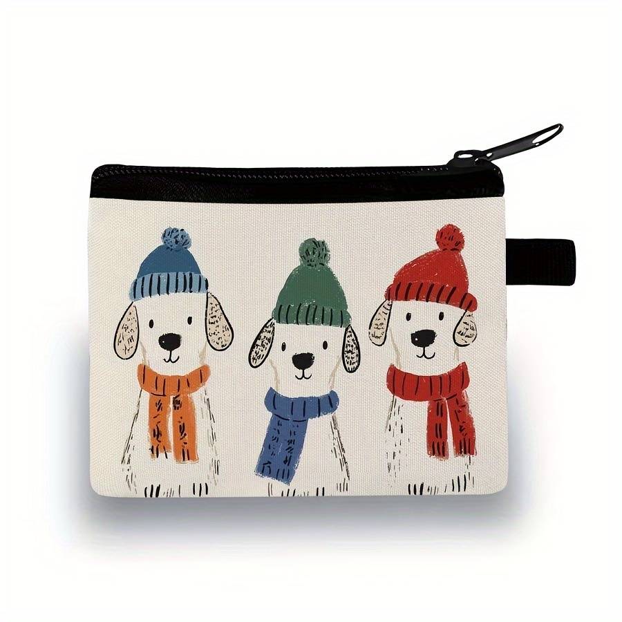 Cute Dog Pattern Coin Purse Lightweight And Durable Can Be Used To Store Banknotes And Coins