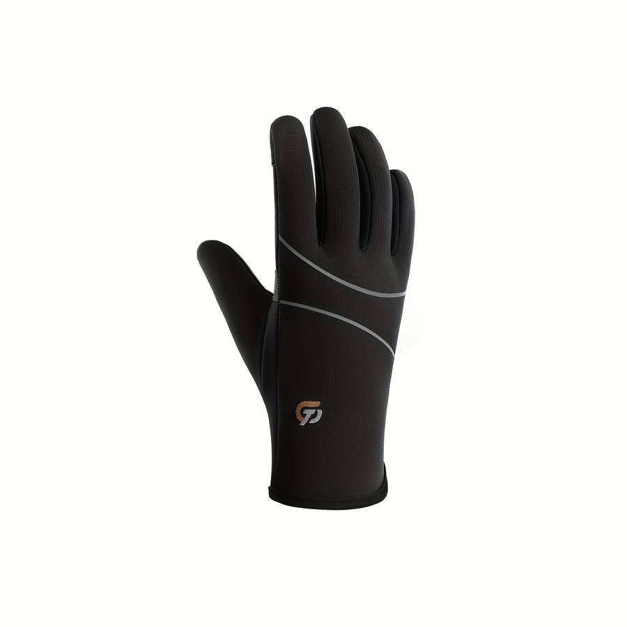 1 Pair Black Warm Gloves