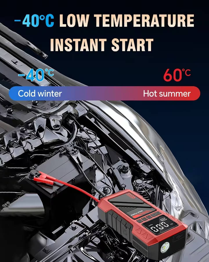 Heavy Duty 9 in 1 Emergency Car Jump Starter and Tyre Inflator