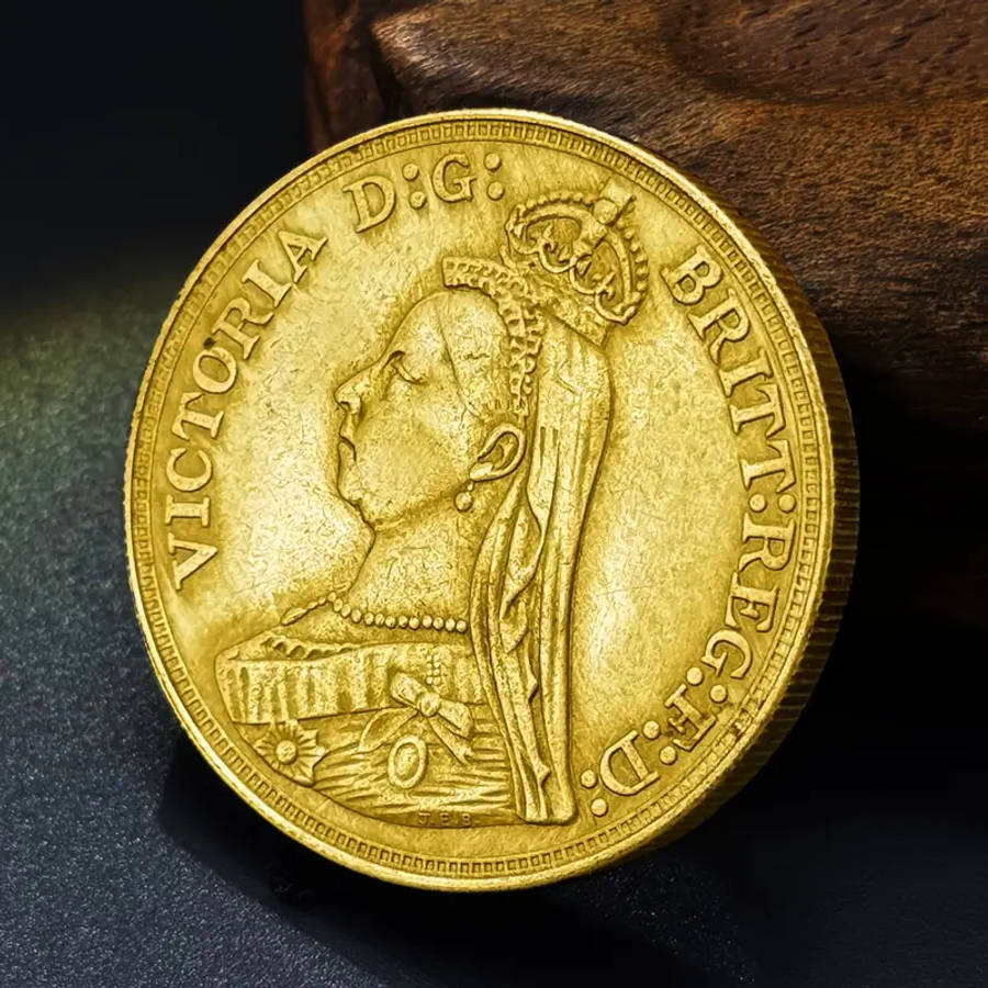 Queen Victoria 1887 Replica Gold Coin