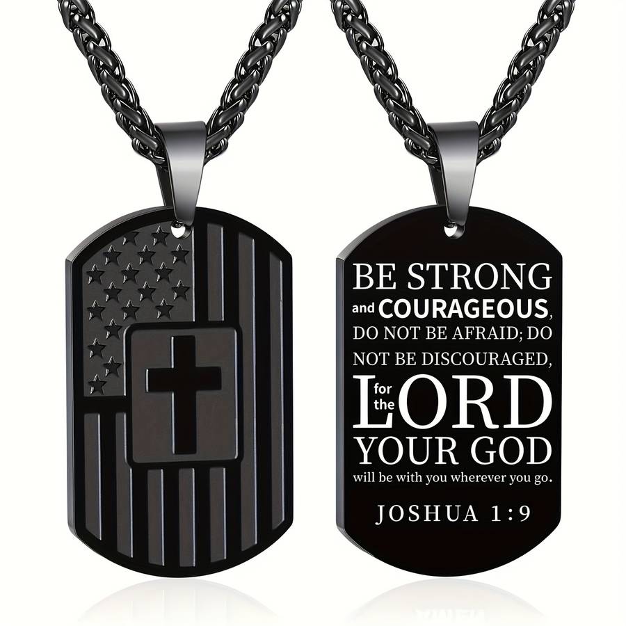 1 Piece Black Jesus Theme Pendant