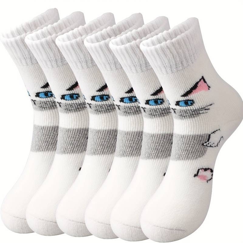 Sock 6Pairs White  One Size