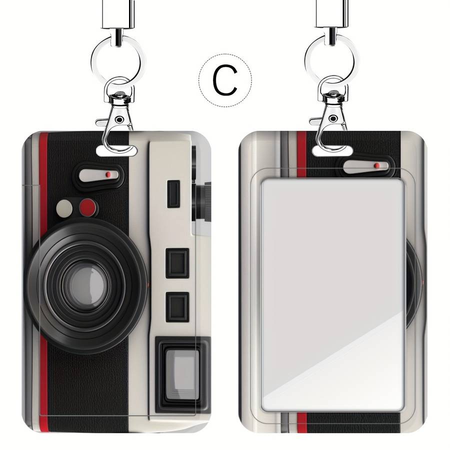 1pc A Retro Camera-Themed Card Holder for Doctors And Nurses Suitable for Bus Cards And Student ID