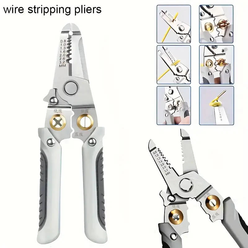 Heavy-Duty Stainless Steel Pliers and Wire Strippers