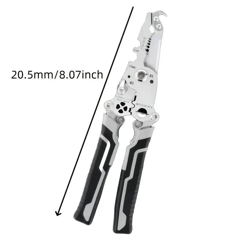 1PC18-in-1 Foldable Wire Stripper Manual Tool for Stripping Cutting Wrenching Holding Twisting