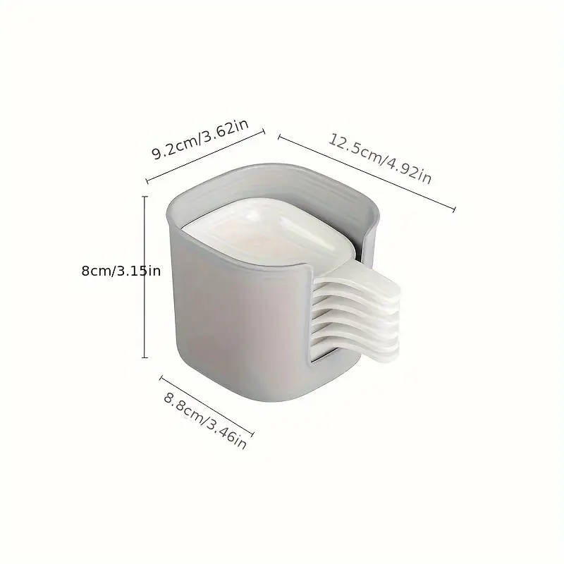 7pcs Set of Versatile Dipping Plates Suitable for Sauces Vinegar Condiments