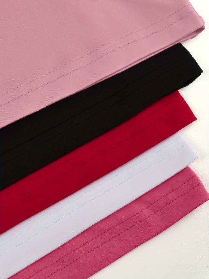 Womens T Shirt Color Black White Pink Rose Red Red Sizexxl
