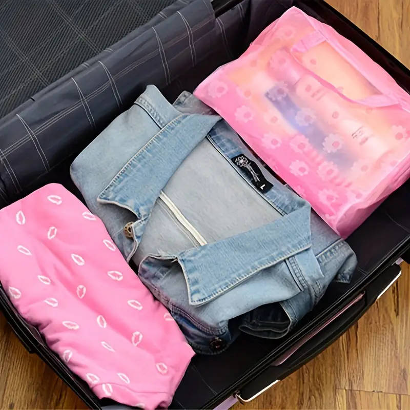 x5pcs Lightweight Travel Makeup Bags
