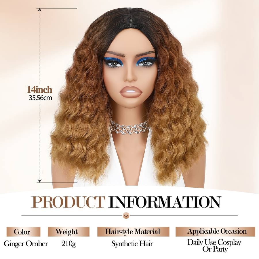 1Pc Style3 35.56cm Fashion Design Wig