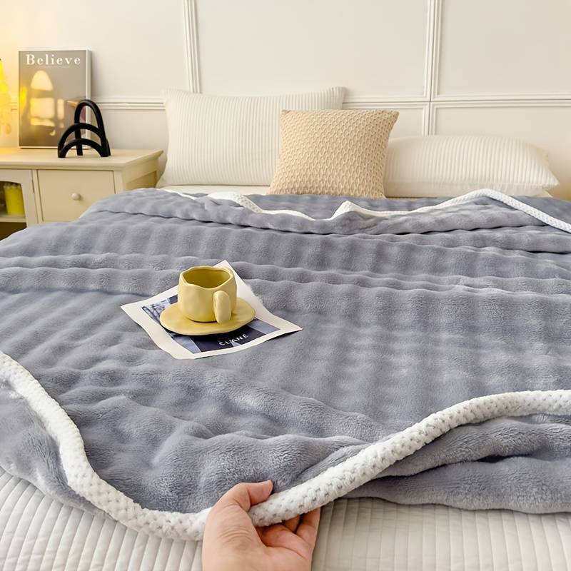 1ps Blanket Color Taro Purple size 150x200cm
