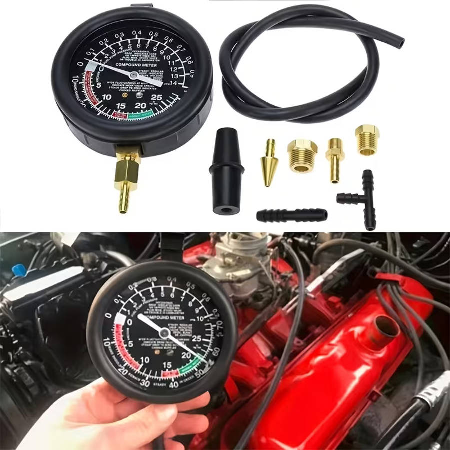 Complete Carburetor Valve Pressure Gauge Kit