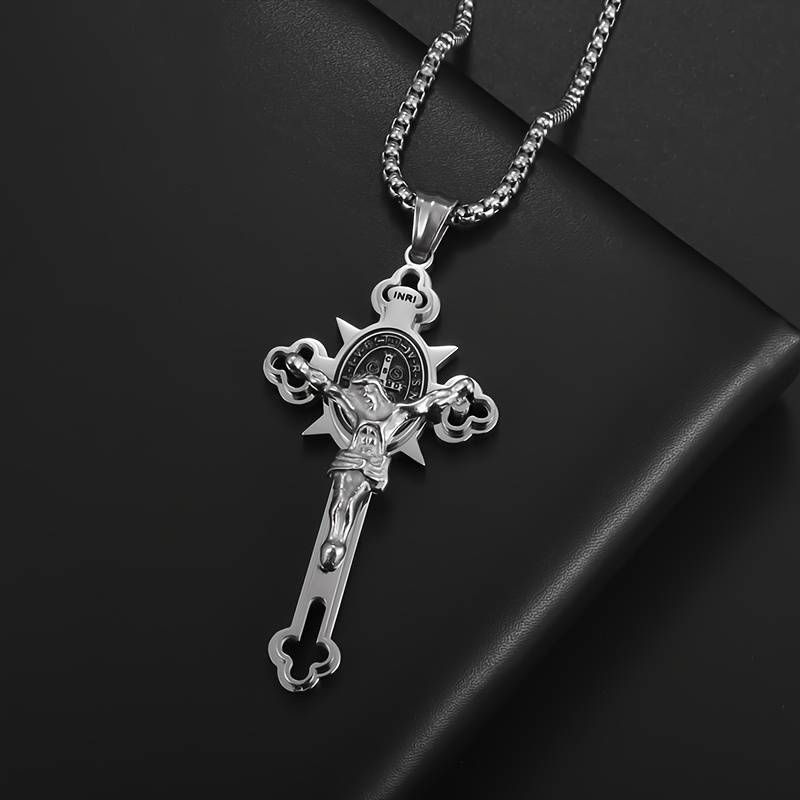 1 Piece Golden Jesus Theme Pendant