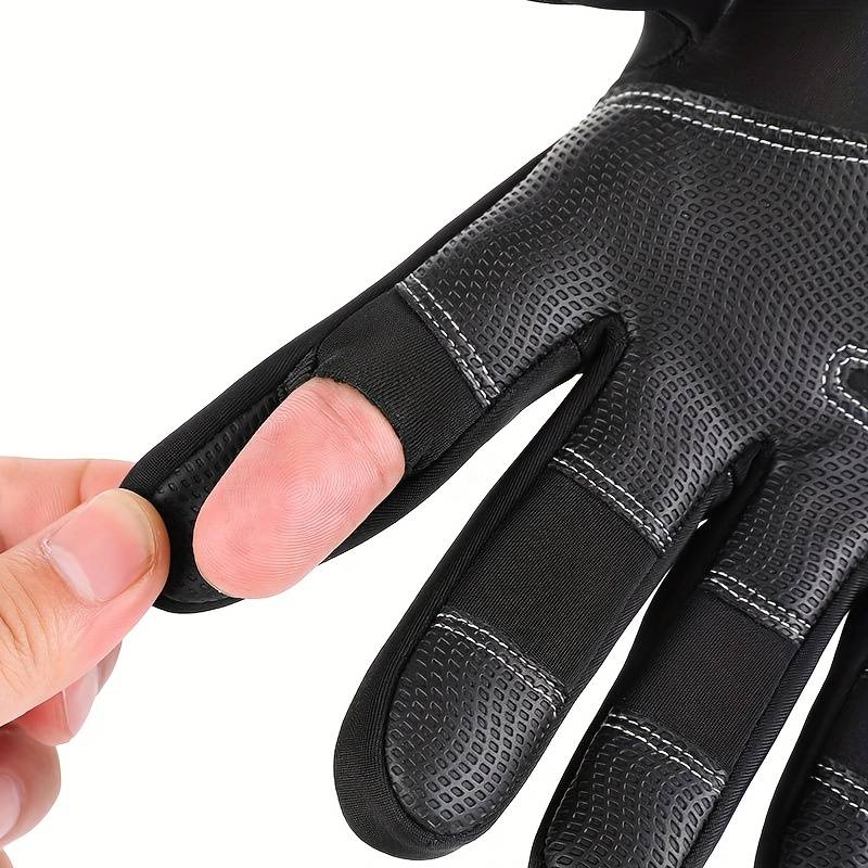 1 Pair Black Size M Warm Gloves