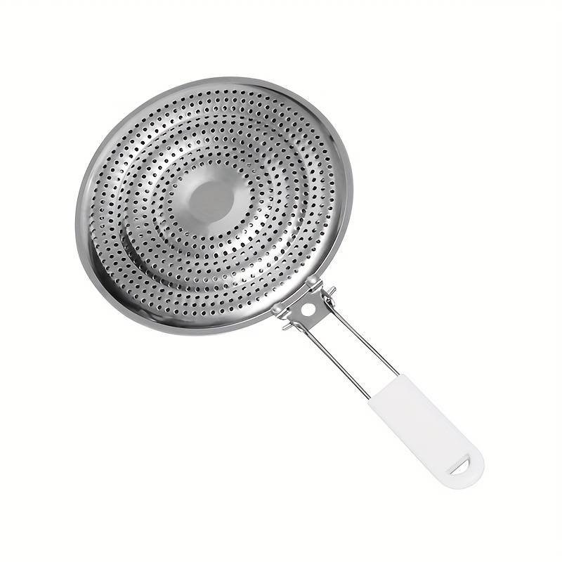 1pc Durable Stainless Steel Pot Holder Stand Double-Layer Thermal Conductive Kitchen Storage