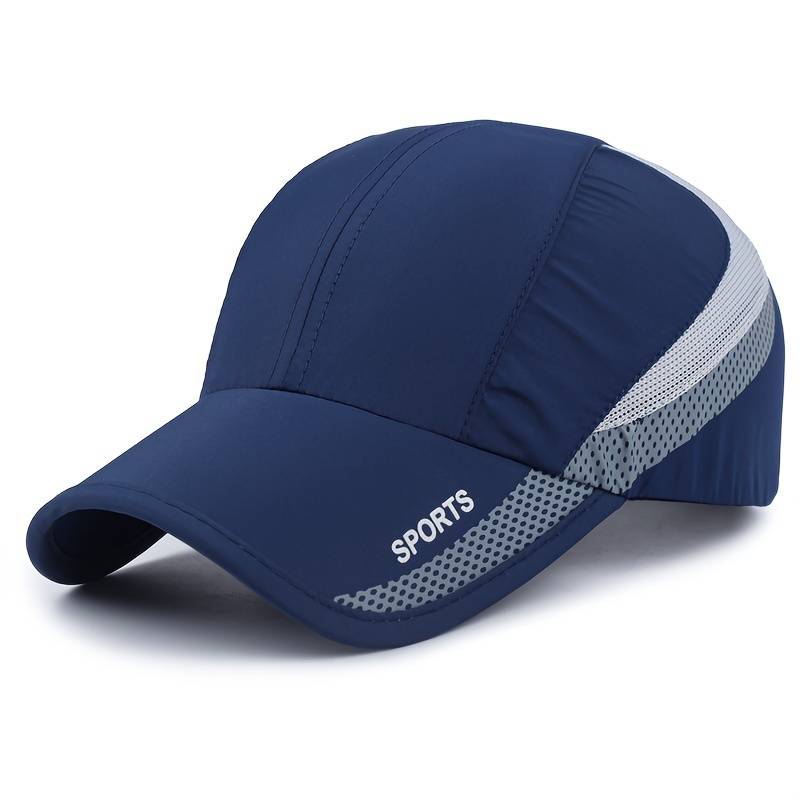 1pc 1 EDIKO Quick-Dry Sport Cap Adjustable Breathable Mesh Back Sun Protection Hat for Outdoor A