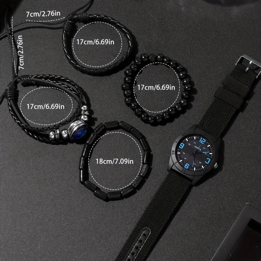 5pcs Vintage Quartz Watch Set