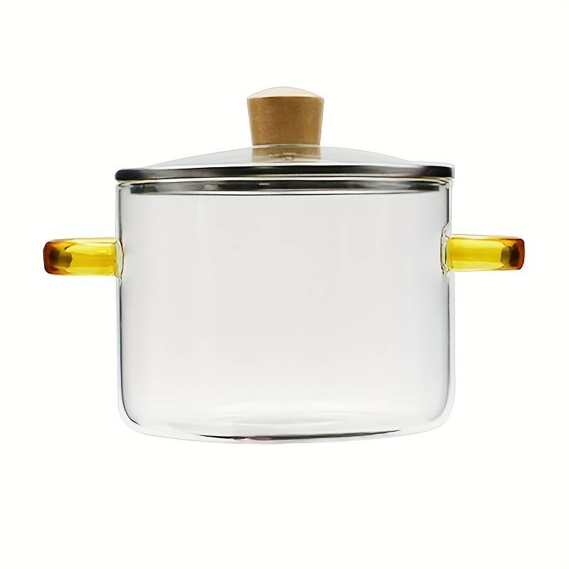 1pc Heat Resistant 54oz Borosilicate Glass Cooker