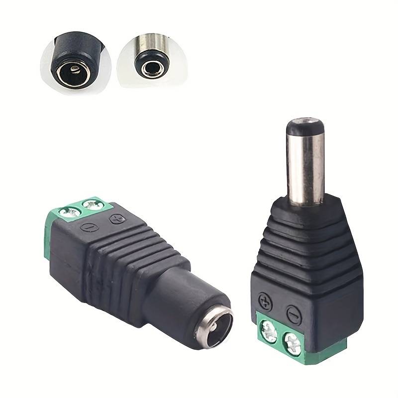 10pcs 5Pair Male Female DC Power Cable Plug Wire Connector Jack Power Plug Adapter for LED Stri