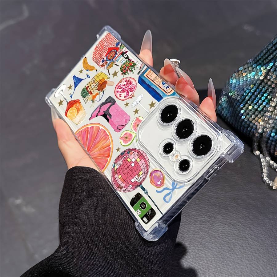 1Ps Mixed Color 1 For Samsung Galaxy S25 Ultra Phone Cases