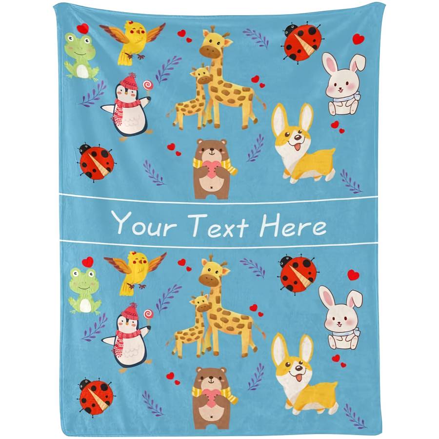 1ps Blanket Color Blue size 70x100cm