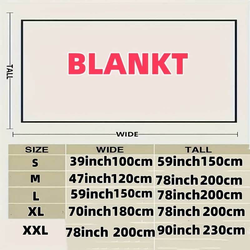 1ps Blanket Color Red Bean Paste Powder White Edge size XXL