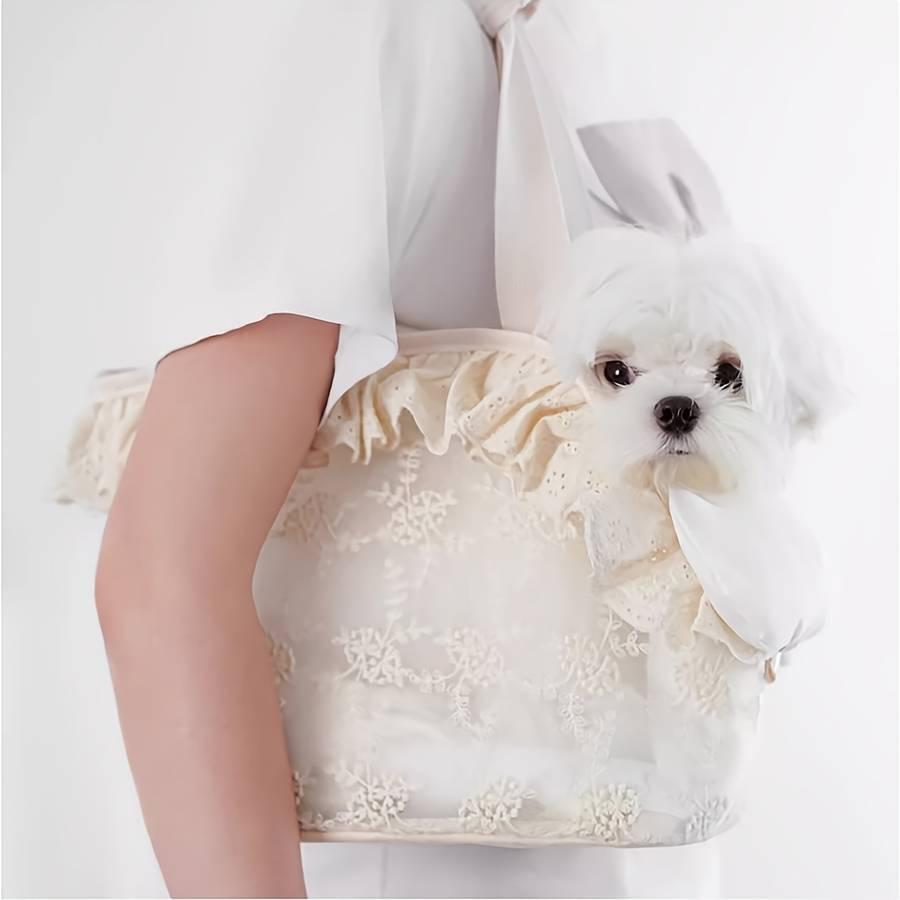 1pc Beigesize S 24*15*23cm Pet Bag