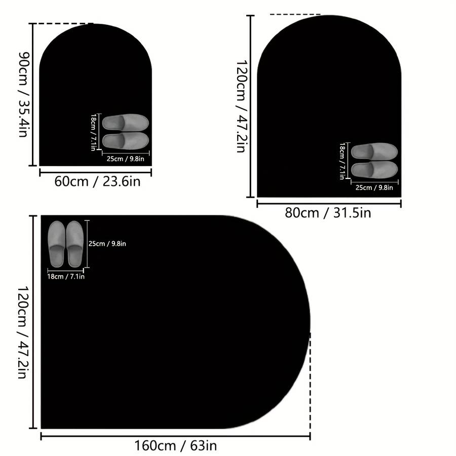 1Pc 80x120cm 31.5x47.2inch Floor Mat