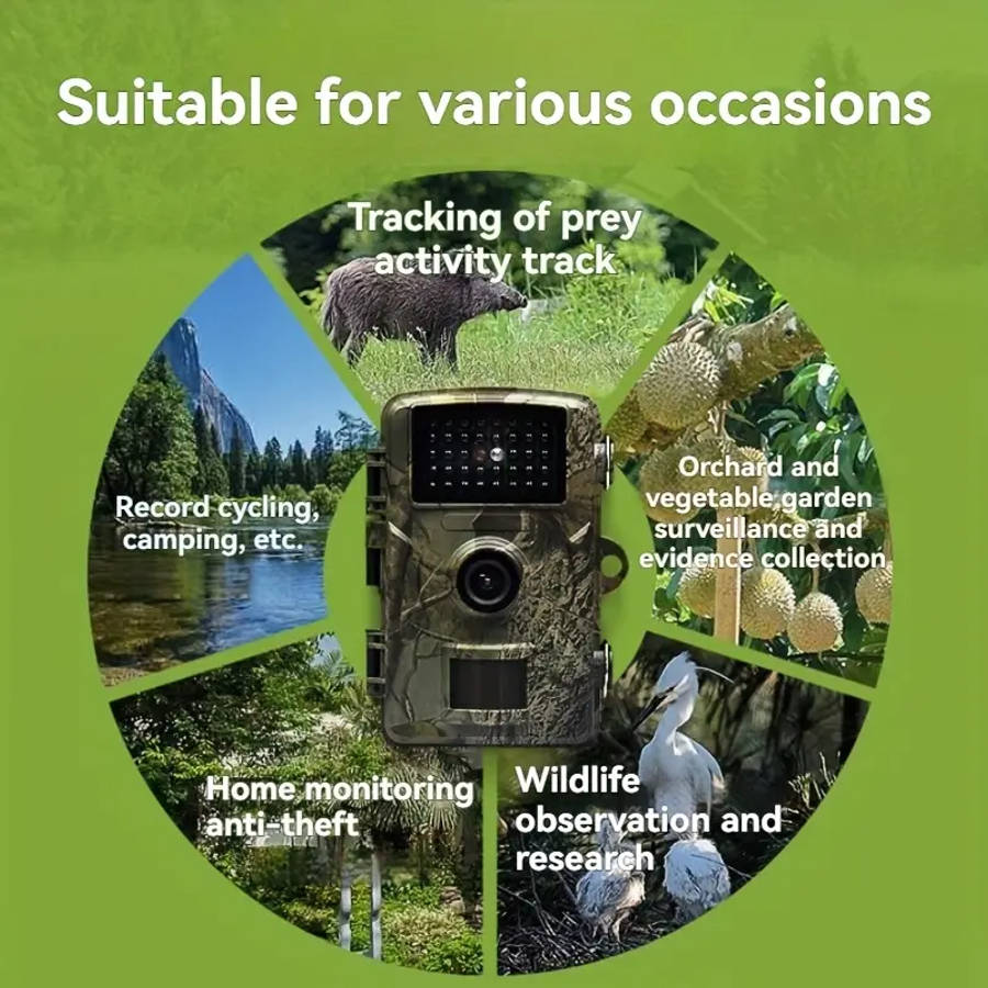 HD Outdoor Wildlife Camera with Built-in Screen Display