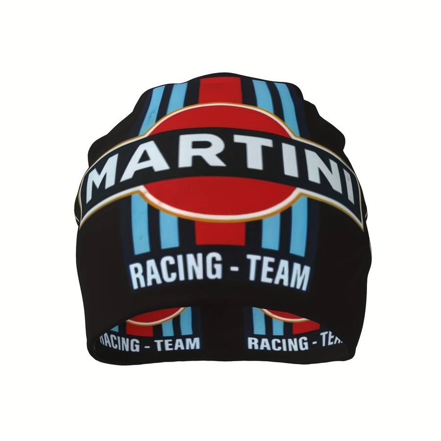 Martini Racing Team Splicing Thin Beanies Caps Outdoor Activity Men Women Gift Choice P