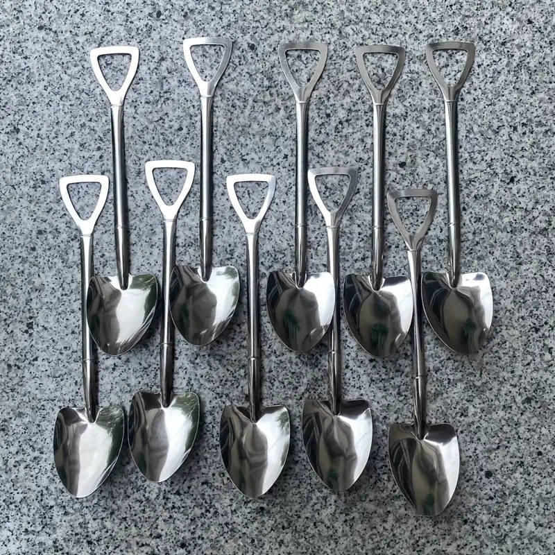 10 Pieces Stainless Steel Ice Cream Scoops