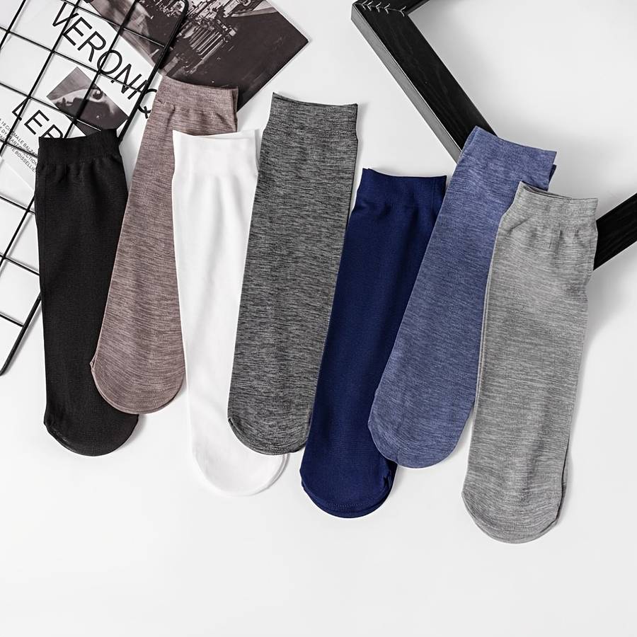 10 Pairs Blue One Size High Elastic Socks