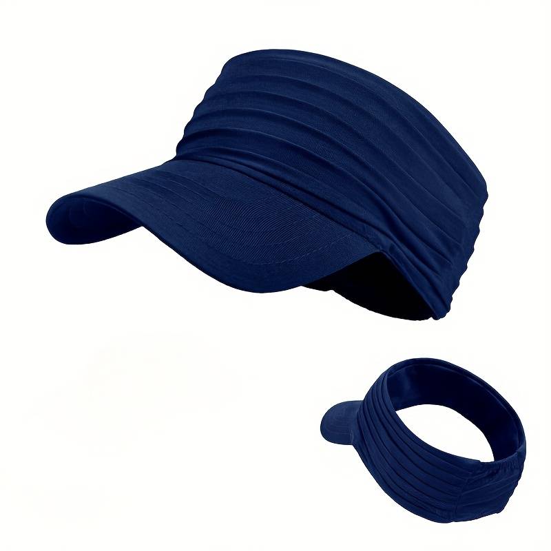 1pc Stylish Unisex Quick-Dry Visor Hat for Spring Summer Breathable Moisture-Wicking Running C