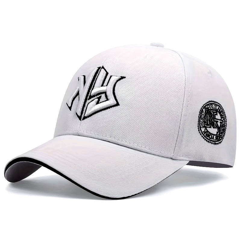 1pc Men'S Classic Embroidered Trucker Cap 100% Polyester Adjustable Dad Hat with Alphabet Pat
