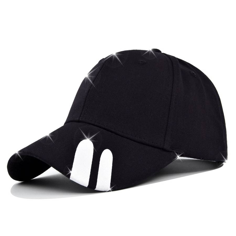 1pc Fashion Stripe Casual Baseball Cap for Women and Men Polyester Packable Sun Hat with Adjustabl