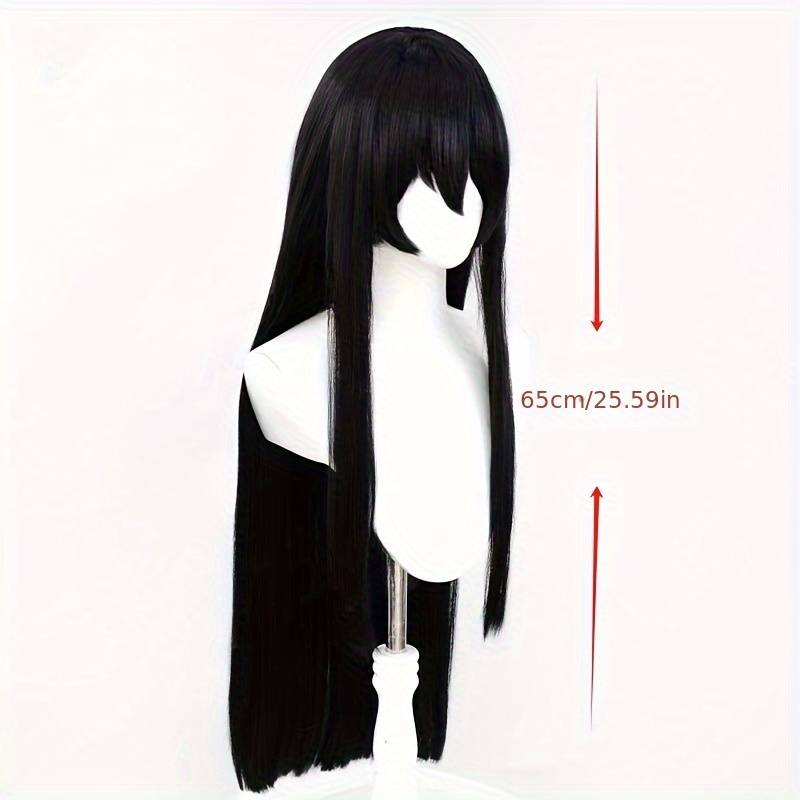 1Pc Black 66.04cm Fashion Design Wig