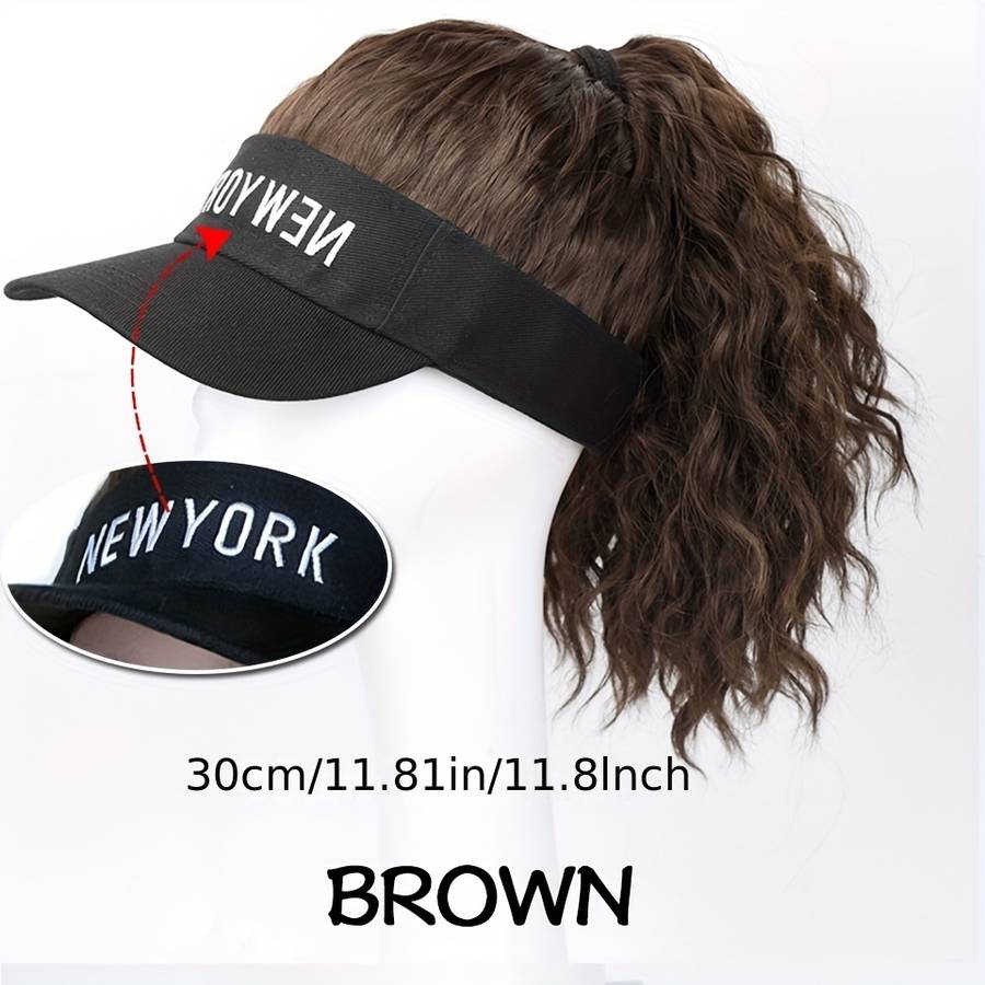 1Pc Dark Brown 30.48cm Fashion Design Wig