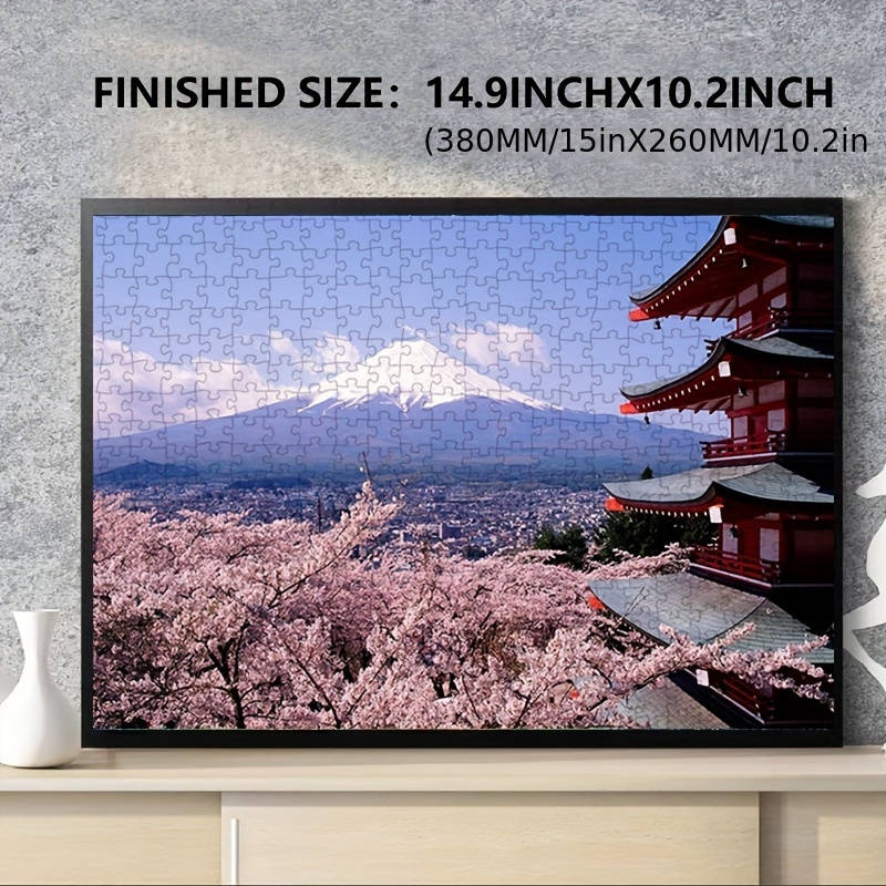 1000pcs Fuji Mountain Landscape Jigsaw Puzzle for Adults Mini 70.1cm x 50.04cm Pape