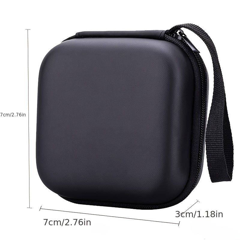1pc Compact Mini EVA Hybrid Shell Storage Box Durable Easy-to-Carry Organizer for Earphones