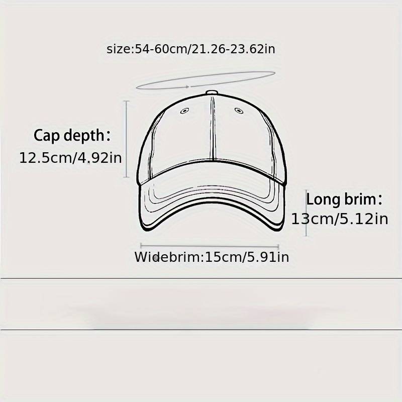 1pc Women'S Breathable Cotton Blend Baseball Cap with THE BEST Stitching Adjustable Fit Frayed