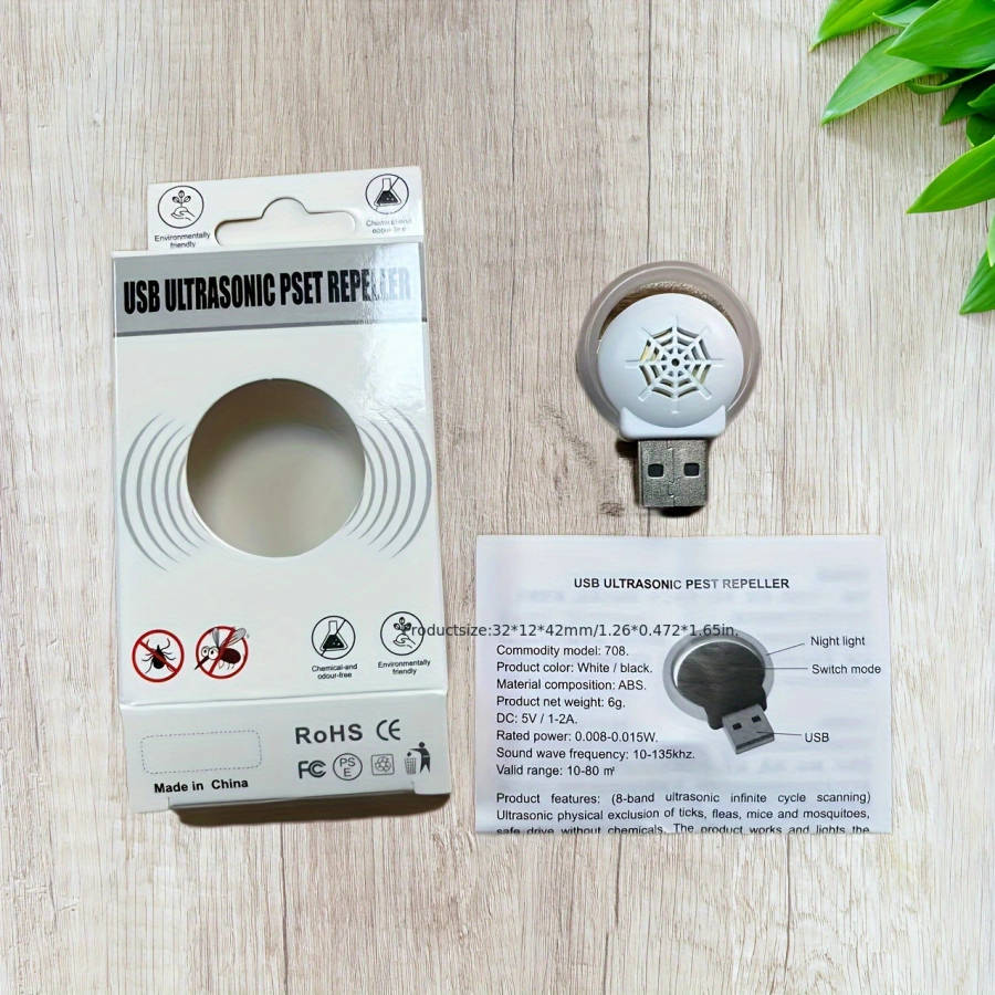 1Pc Soundwave Technology Mosquito Repellent Car Insect Repellent Usb Direct Plug In Portable Househo