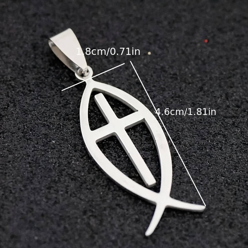 1 Piece Cross Jesus Theme Pendant