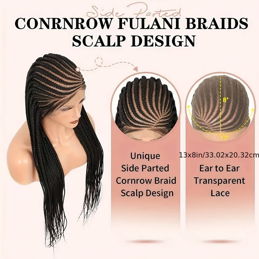 1Pc Black 81.28cm Fashion Design Wig