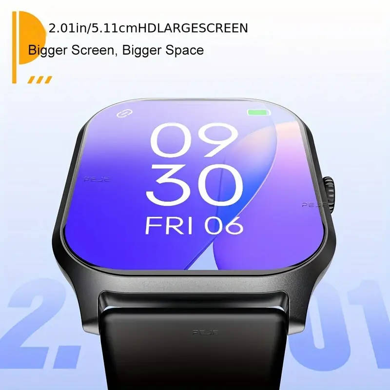 2 01 inch     watch for women men wireless calling       fitness watch with     sports   details 2