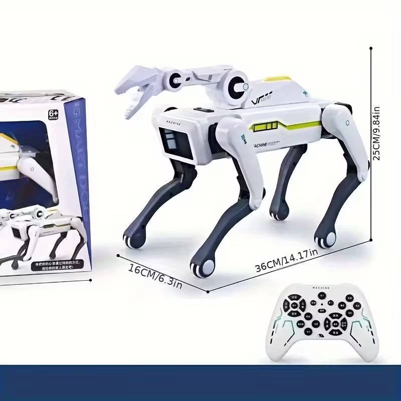 AI Smart Interactive Intelligent Dog Robot with Remote Controlled Arm
