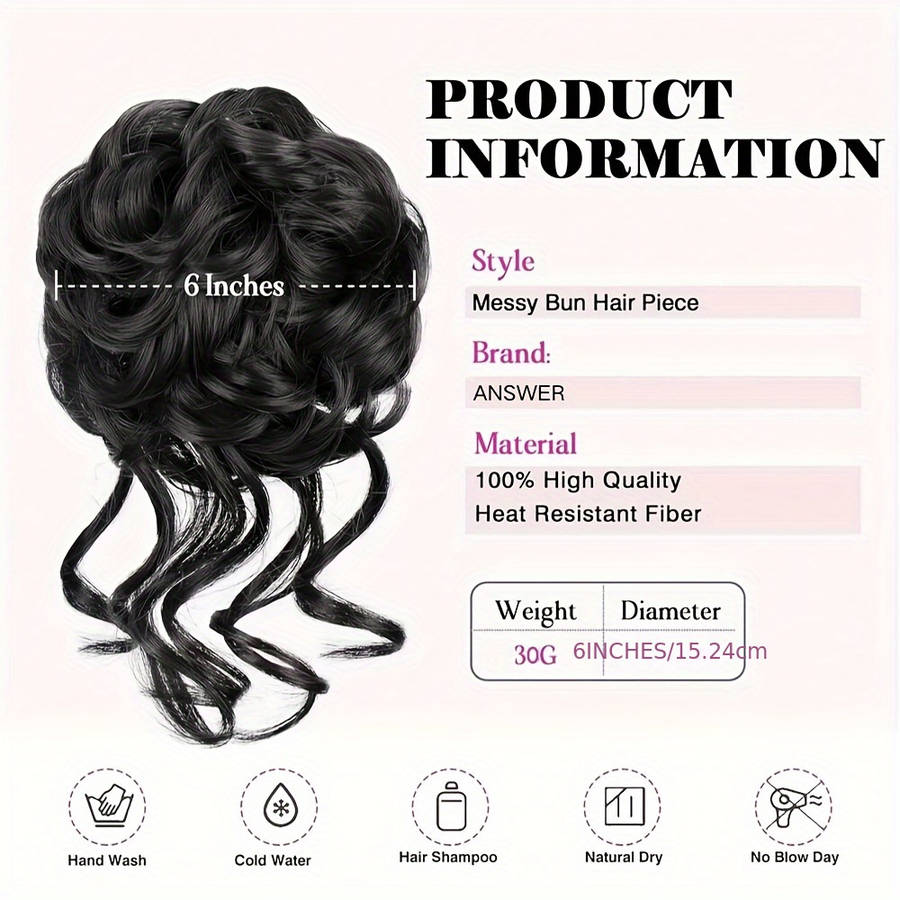 1Pc Dark Brown 15.24cm Fashion Design Wig