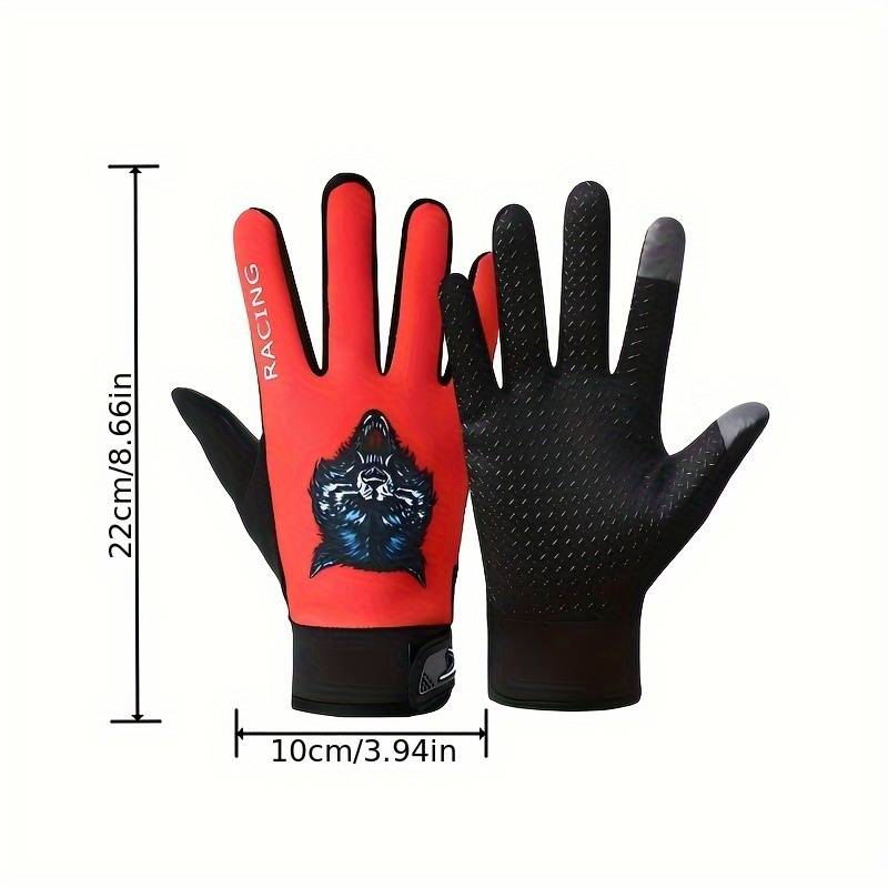 1 Pair Grey Outdoor Sports Gloves