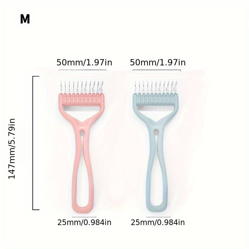 1pc Pink Size S 11Add6 Teeth Pet Comb
