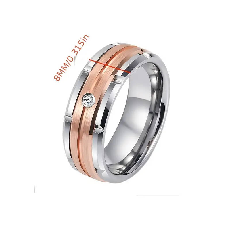 Men's 8mm Wide Titanium Ring