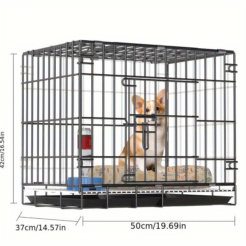 1pc Transparent 8 pieces with door + cap size Heightened transparencyPet Cage